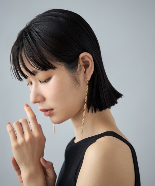 Jouete（ジュエッテ）の「[コネクト] ピアス ロングチェーン（ピアス（両耳用）・レディース・イエローゴールド・FREE）」の5枚目の写真