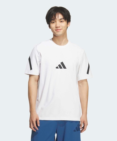 adidas（アディダス）の「Z.N.E レギュラーフィット CARAT 半袖Tシャツ / アディダス adidas（Tシャツ/カットソー・メンズ・ベージュ/ブラック/ホワイト・3XL/XX-LARGE/X-LARGE/LARGE/MEDIUM/SMALL/X-SMALL）」の2枚目の写真