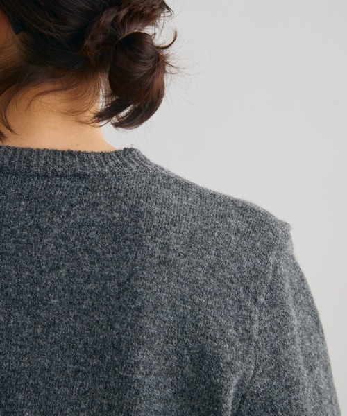 Crisp（クリスプ）の「フリルレイヤードニットカーディガン（カーディガン/ボレロ・レディース・アイボリー/ダークグレー・FREE）」の12枚目の写真