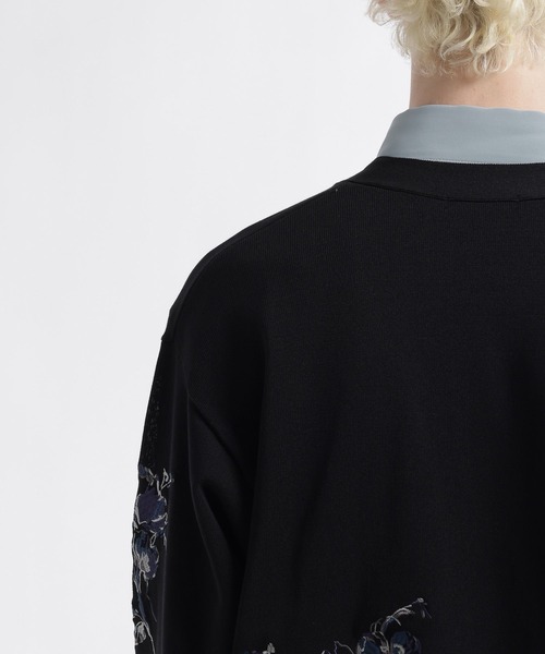 HARE(ハレ)の「Flowerシシュウカーディガン(HARE)(カーディガン/ボレロ・メンズ・グレー/ブラック・FREE)」の17枚目の写真