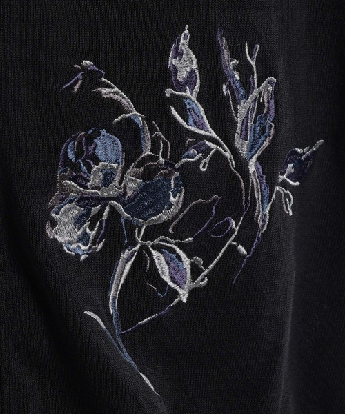 HARE(ハレ)の「Flowerシシュウカーディガン(HARE)(カーディガン/ボレロ・メンズ・グレー/ブラック・FREE)」の18枚目の写真