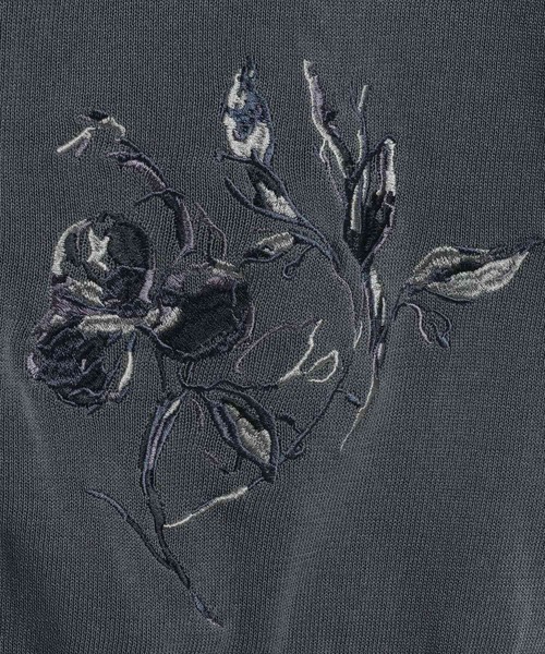 HARE(ハレ)の「Flowerシシュウカーディガン(HARE)(カーディガン/ボレロ・メンズ・グレー/ブラック・FREE)」の19枚目の写真