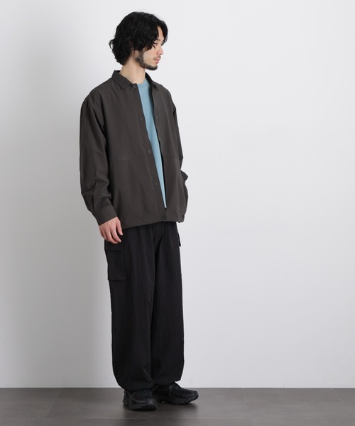 NANO universe（ナノユニバース）の「ナイロンリラックスカーゴパンツ（カーゴパンツ・メンズ・カーキ/ベージュ/ブラック・L/M/S）」の18枚目の写真