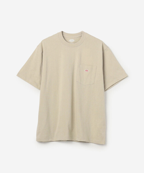 DANTON(ダントン)の「DANTON | ポケット クルーネックTシャツ SOLID MEN(Tシャツ/カットソー・メンズ・ブルー系その他/ホワイト/ブラック/グレイッシュベージュ/ダークグレー・S/M/XL/L)」の4枚目の写真