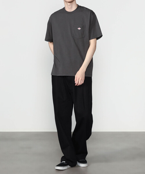 DANTON(ダントン)の「DANTON | ポケット クルーネックTシャツ SOLID MEN(Tシャツ/カットソー・メンズ・ブルー系その他/ホワイト/ブラック/グレイッシュベージュ/ダークグレー・S/M/XL/L)」の8枚目の写真