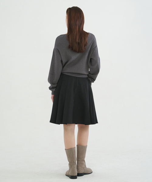 MICANE（ミケーネ）の「ラミエルフレアミディスカート（スカート・レディース・ブラック/チャコール・XX-LARGE/SMALL/X-SMALL/MEDIUM/LARGE/X-LARGE）」の6枚目の写真