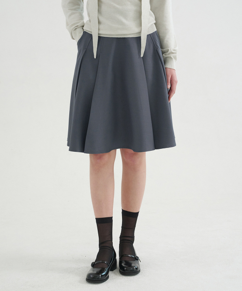 MICANE（ミケーネ）の「ラミエルフレアミディスカート（スカート・レディース・ブラック/チャコール・XX-LARGE/SMALL/X-SMALL/MEDIUM/LARGE/X-LARGE）」の8枚目の写真