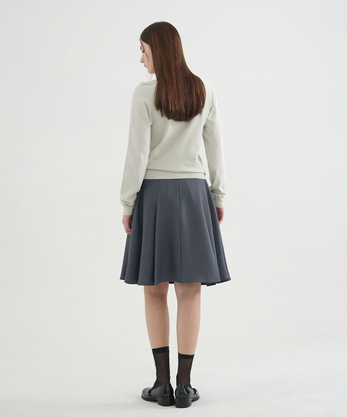 MICANE（ミケーネ）の「ラミエルフレアミディスカート（スカート・レディース・ブラック/チャコール・XX-LARGE/SMALL/X-SMALL/MEDIUM/LARGE/X-LARGE）」の12枚目の写真