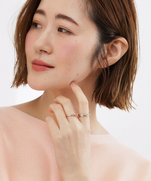 grove（グローブ）の「3リングアジャスタブルネックレス（ネックレス・レディース・シルバー/ゴールド/ピンクゴールド・00）」の9枚目の写真
