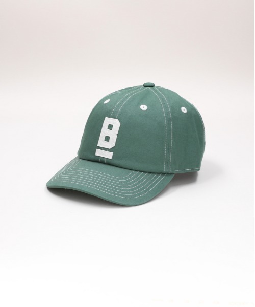 BACK NUMBER（バックナンバー）の「【BACK NUMBER】配色ステッチ Bロゴ キャップ (6パネル / コットン100%ツイル / ベンチレーション)（キャップ・メンズ・サックスブルー/ブラック/グリーン/レッド/ベージュ/ネイビー・フリー）」の4枚目の写真