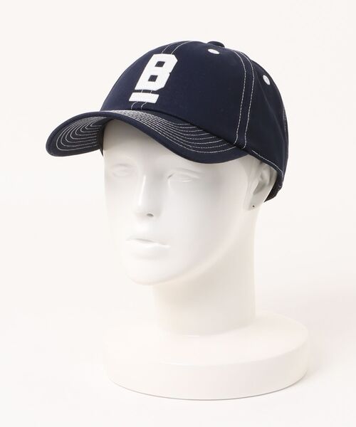 BACK NUMBER（バックナンバー）の「【BACK NUMBER】配色ステッチ Bロゴ キャップ (6パネル / コットン100%ツイル / ベンチレーション)（キャップ・メンズ・サックスブルー/ブラック/グリーン/レッド/ベージュ/ネイビー・フリー）」の16枚目の写真