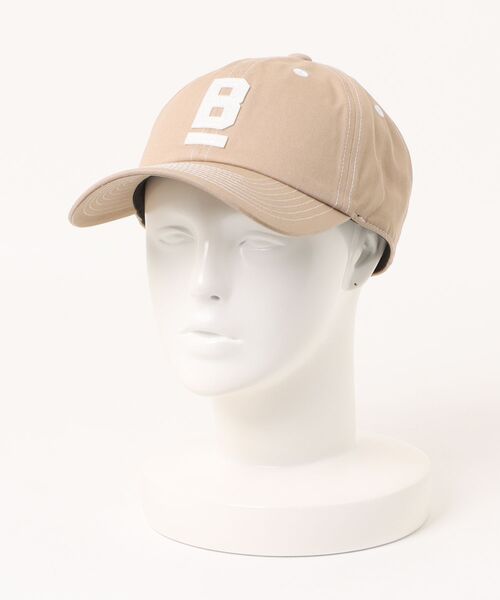 BACK NUMBER（バックナンバー）の「【BACK NUMBER】配色ステッチ Bロゴ キャップ (6パネル / コットン100%ツイル / ベンチレーション)（キャップ・メンズ・サックスブルー/ブラック/グリーン/レッド/ベージュ/ネイビー・フリー）」の19枚目の写真