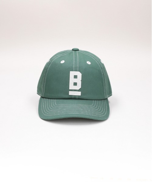 BACK NUMBER（バックナンバー）の「【BACK NUMBER】配色ステッチ Bロゴ キャップ (6パネル / コットン100%ツイル / ベンチレーション)（キャップ・メンズ・サックスブルー/ブラック/グリーン/レッド/ベージュ/ネイビー・フリー）」の8枚目の写真