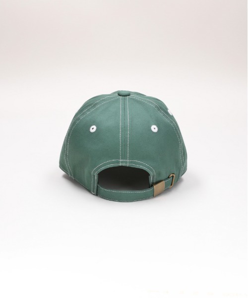 BACK NUMBER（バックナンバー）の「【BACK NUMBER】配色ステッチ Bロゴ キャップ (6パネル / コットン100%ツイル / ベンチレーション)（キャップ・メンズ・サックスブルー/ブラック/グリーン/レッド/ベージュ/ネイビー・フリー）」の9枚目の写真