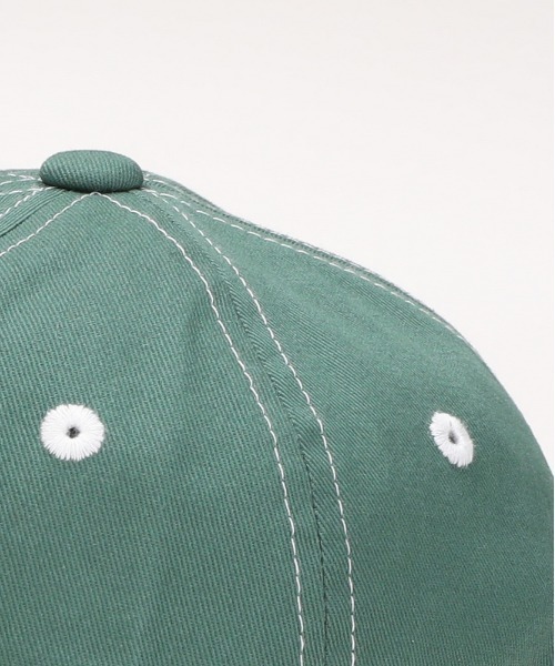 BACK NUMBER（バックナンバー）の「【BACK NUMBER】配色ステッチ Bロゴ キャップ (6パネル / コットン100%ツイル / ベンチレーション)（キャップ・メンズ・サックスブルー/ブラック/グリーン/レッド/ベージュ/ネイビー・フリー）」の14枚目の写真