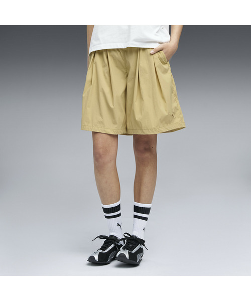 PUMA プーマ ウィメンズ ESS エレベーテッド ウーブン ショート パンツ