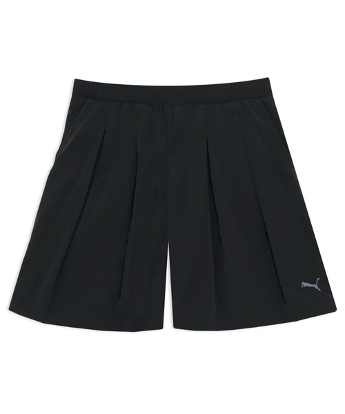 PUMA(プーマ)の「PUMA プーマ ウィメンズ ESS エレベーテッド ウーブン ショート パンツ(その他パンツ・レディース・ブラック/ブラウン・MEDIUM/LARGE/X-LARGE/SMALL)」の1枚目の写真