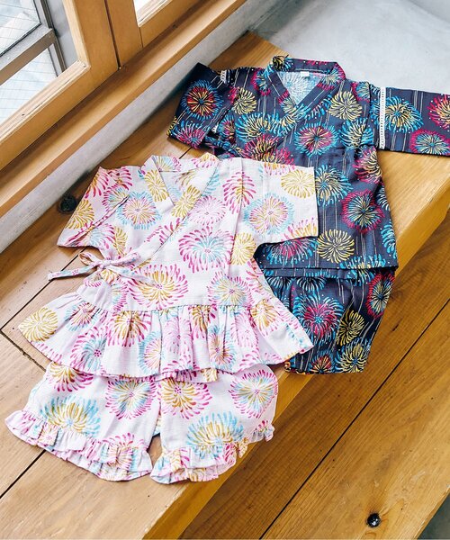 apres les cours（アプレレクール）の「【26年夏新作】アプレのはんなりBOYS甚平（浴衣・キッズ・サックスブルー/ネイビー・130/120/110/100/80/90）」の8枚目の写真