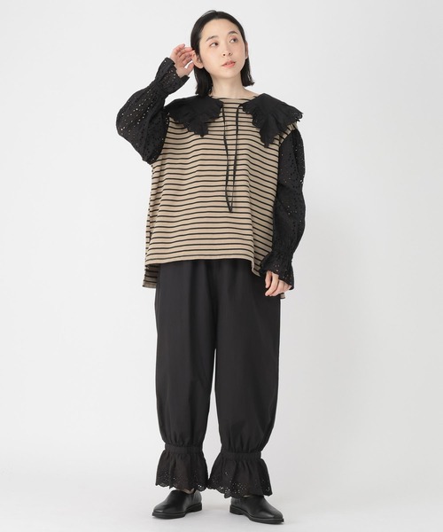 studio CLIP（スタディオクリップ）の「【Limited Line】裾レースドロワーズ（その他パンツ・レディース・アイボリー/ブラック・FREE）」の16枚目の写真