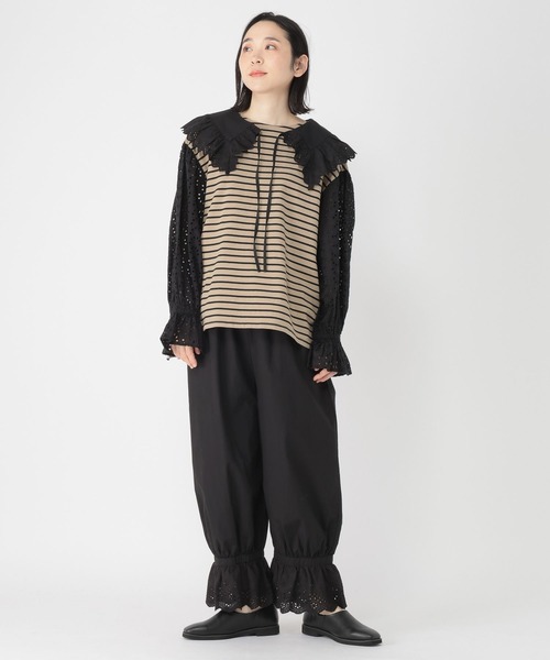 studio CLIP（スタディオクリップ）の「【Limited Line】裾レースドロワーズ（その他パンツ・レディース・アイボリー/ブラック・FREE）」の17枚目の写真