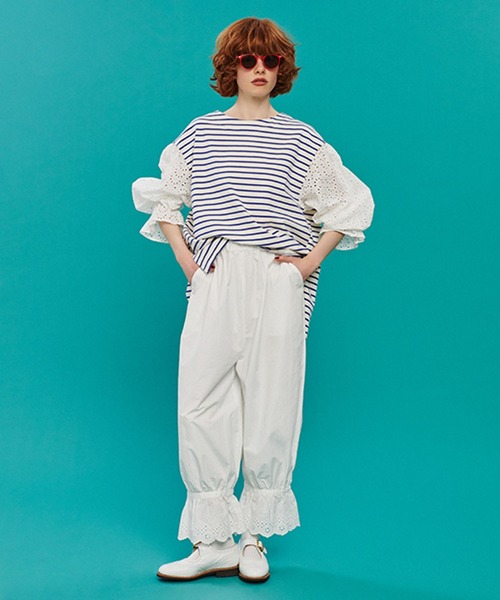 studio CLIP（スタディオクリップ）の「【Limited Line】裾レースドロワーズ（その他パンツ・レディース・アイボリー/ブラック・FREE）」の10枚目の写真