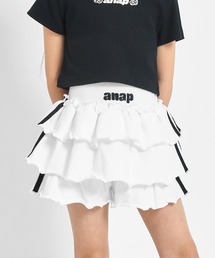 ANAP kids（アナップキッズ）の「サイドライン ティアード スカパン（その他パンツ）」