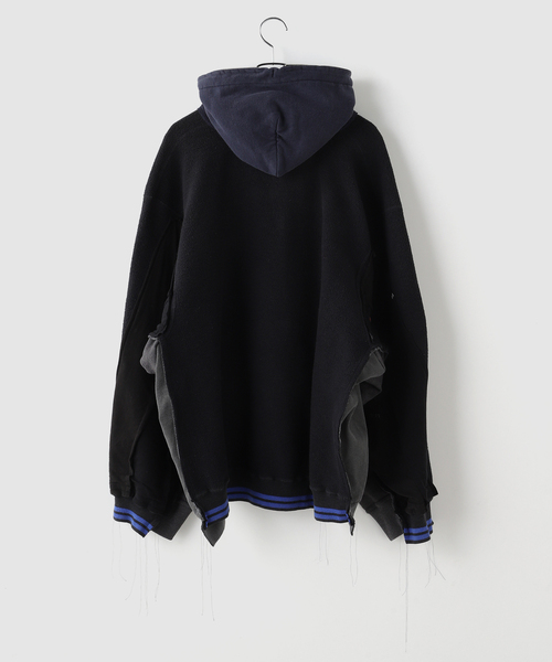DISCOVERED(ディスカバード)の「DISCOVERED / ディスカバード Band Tee Dolman Zip Hoodie(パーカー・メンズ・ブラック・FREE)」の2枚目の写真