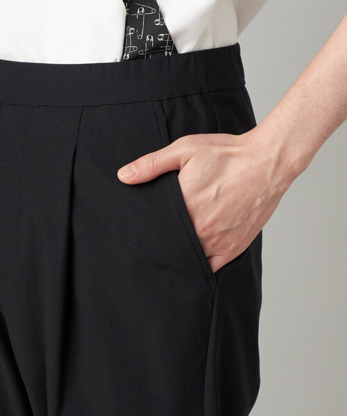 COMME CA MEN(コムサメン)の「【接触冷感・撥水】【メリルハイテンション】 タックパンツ(その他パンツ・メンズ・グレー/ブラック・M/S/L)」の5枚目の写真