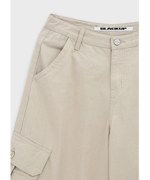 BLACKUP（ブラックアップ）の「[MADE] ルミワイドカーゴコットンパンツ（その他パンツ・レディース・ベージュ/カーキ・SMALL/MEDIUM）」の11枚目の写真