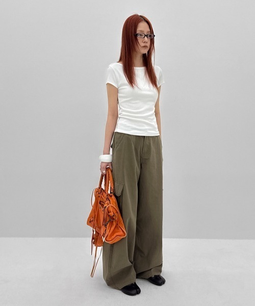BLACKUP（ブラックアップ）の「[MADE] ルミワイドカーゴコットンパンツ（その他パンツ・レディース・ベージュ/カーキ・SMALL/MEDIUM）」の18枚目の写真