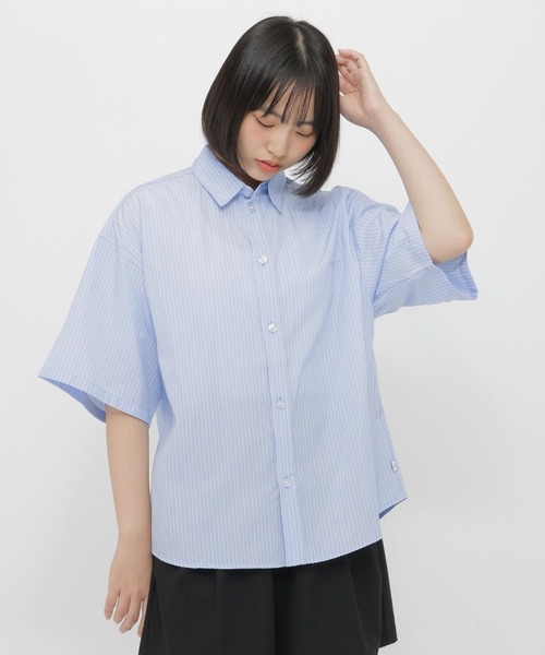 GLOBAL WORK(グローバルワーク)の「着回し柄半袖シャツ/AND YUA ANY/633819(シャツ/ブラウス・キッズ・サックスブルー/ネイビー・170cm/160cm/150cm)」の19枚目の写真
