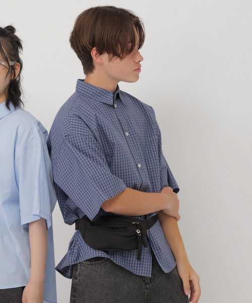 GLOBAL WORK(グローバルワーク)の「着回し柄半袖シャツ/AND YUA ANY/633819(シャツ/ブラウス・キッズ・サックスブルー/ネイビー・170cm/160cm/150cm)」の15枚目の写真
