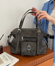 DISCOAT | アウトポケットソフトボストンバッグ(ボストンバッグ)