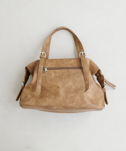 DISCOAT（ディスコート）の「アウトポケットソフトボストンバッグ（ボストンバッグ・レディース・ブラック/ベージュ・FREE）」の11枚目の写真