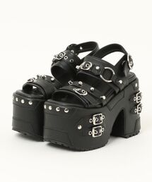 Sheer dot mini ribbon sports sandal(eme10580)（サンダル）｜M me