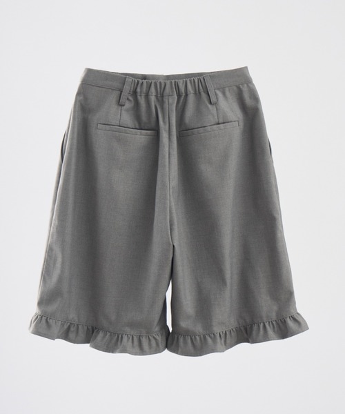 idem(イデム)の「frill tuck half pants / 裾フリルハーフパンツ(その他パンツ・レディース・グレー/ブラック・FREE)」の20枚目の写真