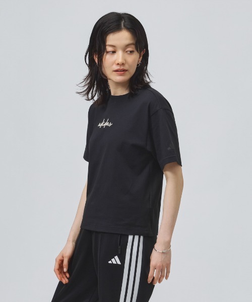 adidas(アディダス)の「【別注】アディダス adidas フォト グラフィック サマー Tシャツ 限定コラボ(Tシャツ/カットソー・レディース・ブラック/ホワイト/スモークピンク・M/L/XL/S)」の16枚目の写真