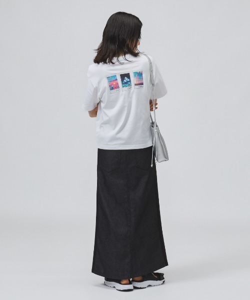 adidas(アディダス)の「【別注】アディダス adidas フォト グラフィック サマー Tシャツ 限定コラボ(Tシャツ/カットソー・レディース・ブラック/ホワイト/スモークピンク・M/L/XL/S)」の10枚目の写真