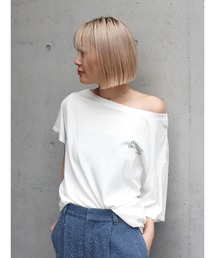 Ungrid | ワンショルロゴビッグTee(Tシャツ/カットソー)