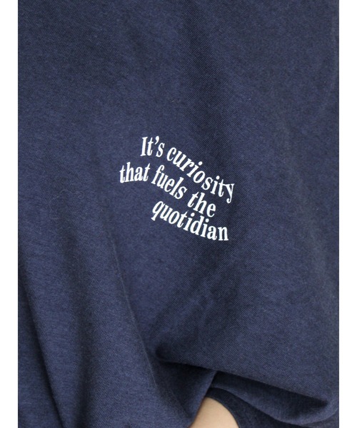 Ungrid（アングリッド）の「ワンショルロゴビッグTee（Tシャツ/カットソー・レディース・ネイビー/オフホワイト/ライトグレー・FREE）」の15枚目の写真