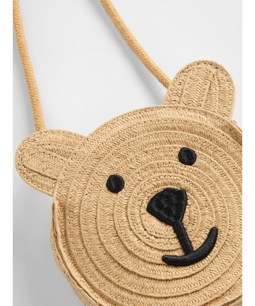 GAP(ギャップ)の「ブランナンベア ストローバッグ (幼児)(ショルダーバッグ・キッズ・ナチュラル・ONE SIZE)」の2枚目の写真
