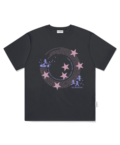ESCAPEFROM(エスケープフロム)の「サークルビッグスタープリントオーバーサイズ半袖Tシャツホワイト(Tシャツ/カットソー・レディース・その他・MEDIUM/LARGE/SMALL)」の2枚目の写真