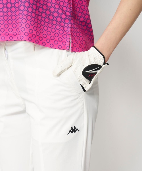 Kappa(カッパ)の「【Kappa/カッパ】レディーススリット入りクロップドパンツ ストレッチ ゴルフ(その他パンツ・レディース・ホワイト/ブラック・X-LARGE/MEDIUM/SMALL/LARGE)」の9枚目の写真