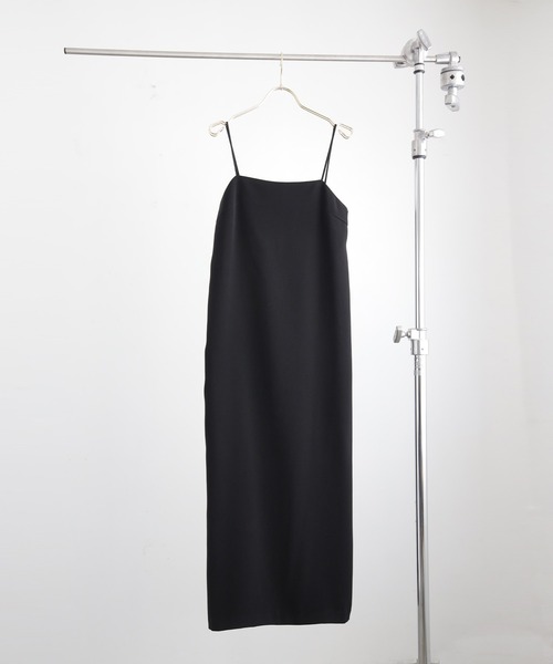 for/c(フォーシー)の「ダブルクロスキャミワンピ【サスティナブル】(ワンピース・レディース・ブラック・M/L)」の20枚目の写真