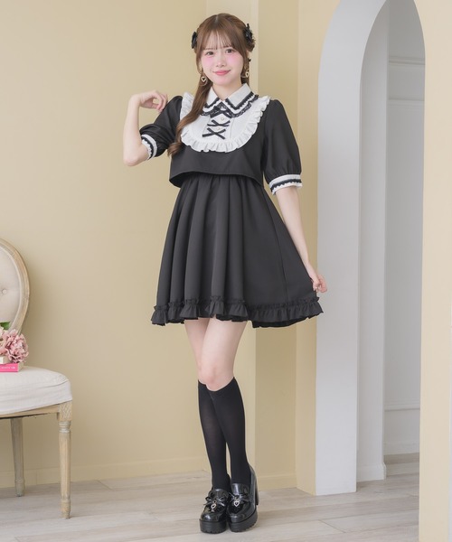 ROJITA(ロジータ)の「トリプルリボンデザインワンピース(ワンピース・レディース・ブルー/ピンク/ブラック・FREE)」の22枚目の写真