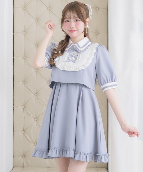 ROJITA(ロジータ)の「トリプルリボンデザインワンピース(ワンピース・レディース・ブルー/ピンク/ブラック・FREE)」の13枚目の写真