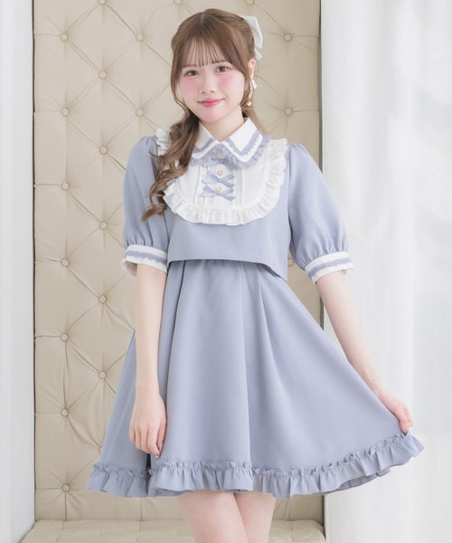ROJITA(ロジータ)の「トリプルリボンデザインワンピース(ワンピース・レディース・ブルー/ピンク/ブラック・FREE)」の14枚目の写真