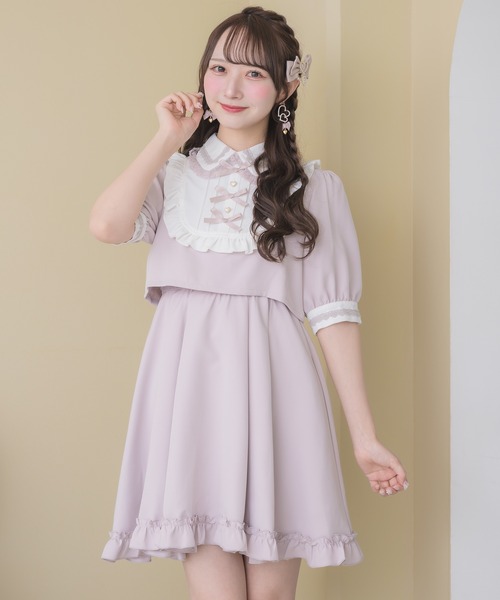 ROJITA(ロジータ)の「トリプルリボンデザインワンピース(ワンピース・レディース・ブルー/ピンク/ブラック・FREE)」の16枚目の写真