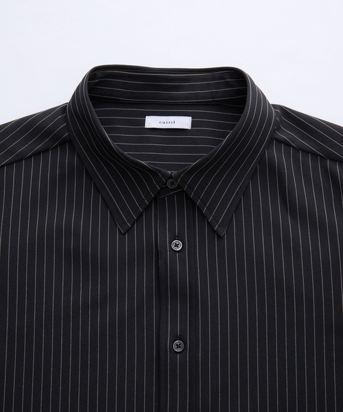 cussil(クシル)の「【cussil/クシル】〈接触冷感・イージーケア〉ネクタイセットリラックスストライプレギュラーカラー半袖シャツ(シャツ/ブラウス・メンズ・アイボリー/ブラック・L/M/S)」の18枚目の写真