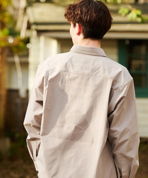 POLeR(ポーラー)の「POLeR/ポーラー POLeR×GSC RELOP 2 DRY SHIRTS【GSC別注】(シャツ/ブラウス・メンズ・グレー/ブラック・X-LARGE/LARGE/MEDIUM)」の2枚目の写真